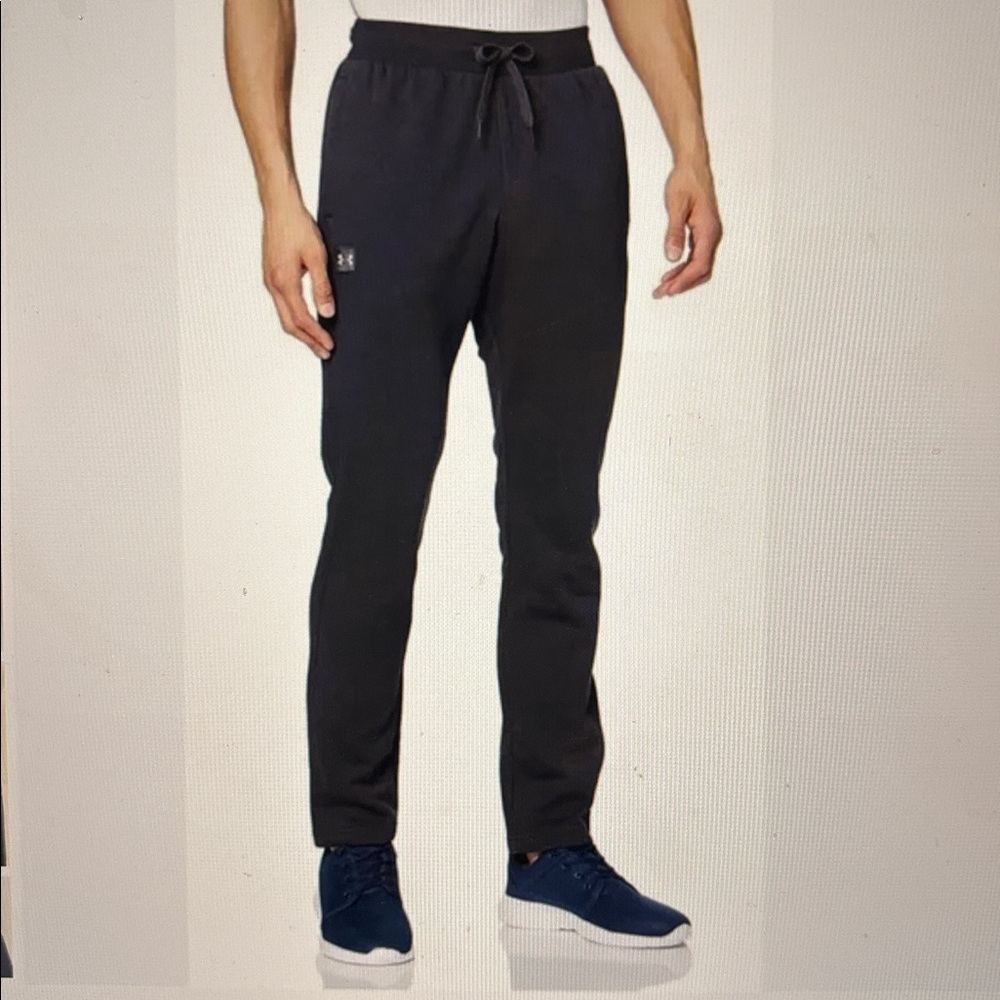 Under Armour Rival Fleece Men's Black Loose Fit Joggers Sz. Large